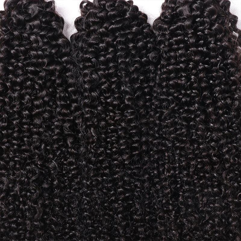 Klaiyi Hair Virgin Kinky Curly 1 Bundle Unprocessed Virgin Human Hair Weave