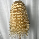 Klaiyi 613 Honey Blonde Lace Frontal Wig Loose Deep Wave Human Hair