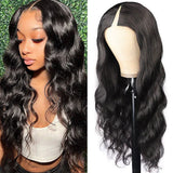 Klaiyi Dark Root Brown Balayage Highlight T Part Wig + U Part Body Wave Wig Flash Sale
