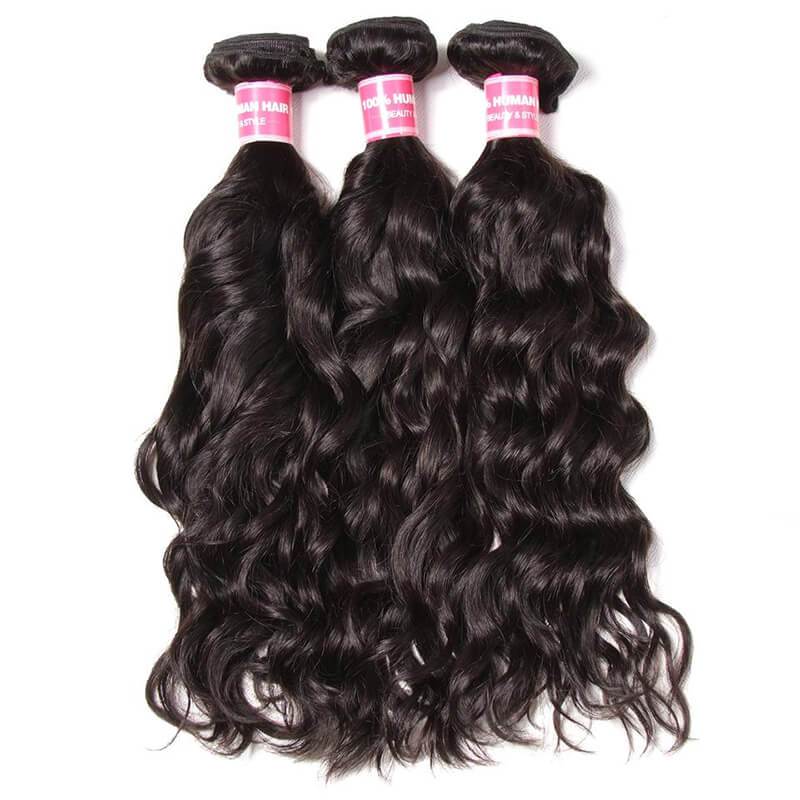 Klaiyi Hair Malaysian Natural Wave 3 Bundles, 100% Virgin Malaysian Hair Weave on Sale