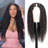 Sencond Wig Only $10 |  Klaiyi Jerry Curly U Part Wig Virgin Human Hair Real Scalp Great Protective Flash Sale