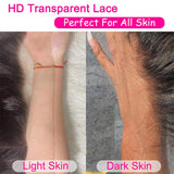 Klaiyi Kinky Curly 5x5 HD Transparent Lace Closure Glueless Wig 180% Density Flash Sale