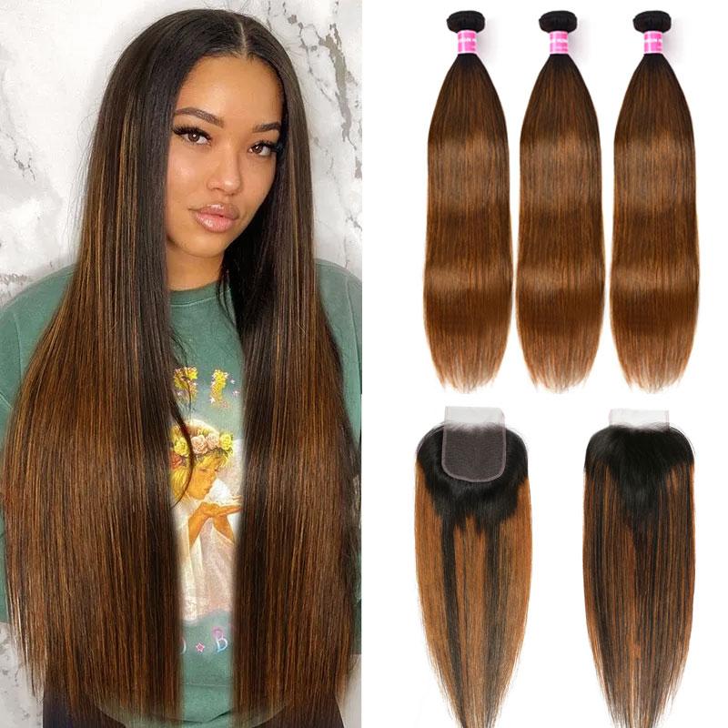 Straight Hair Weave With Middle Part