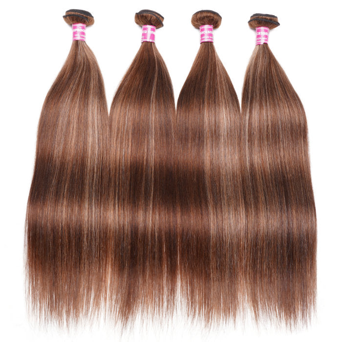 Klaiyi Ombre Highlight Straight Hair Bundles Deals Thick Hair Weaves