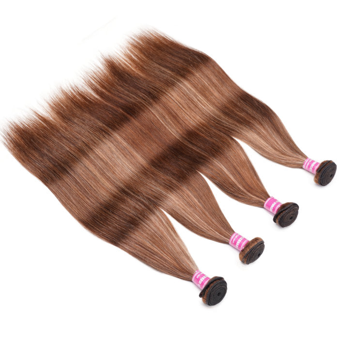 Klaiyi Ombre Highlight Straight Hair Bundles Deals Thick Hair Weaves