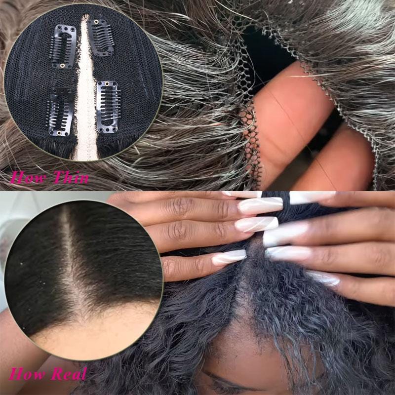 Klaiyi Body Wave V Part Wigs No Leave Out Natural Scalp Protective I Part Wigs Beginner Friendly