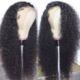 Extra 50% Off Code HALF50  | Klaiyi Jerry Curly Transparent Lace Front Wig Virgin Human Hair for Women