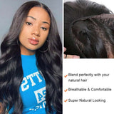 Klaiyi U Part Wig Human Hair Afforable Glueless Body Wave Wigs 100% Human Hair Super Soft