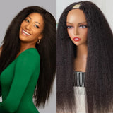 Products Klaiyi V Part Wig Kinky Straight Meets Real Scalp Beginner Friendly Afro Kinky Upgraded U Part Wigs