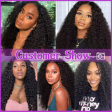 Klaiyi Air Wig YTber Recommend Jerry Curly Vpart Wigs Real Scalp No Leave Out Great Protective Upgraded Upart Wigs