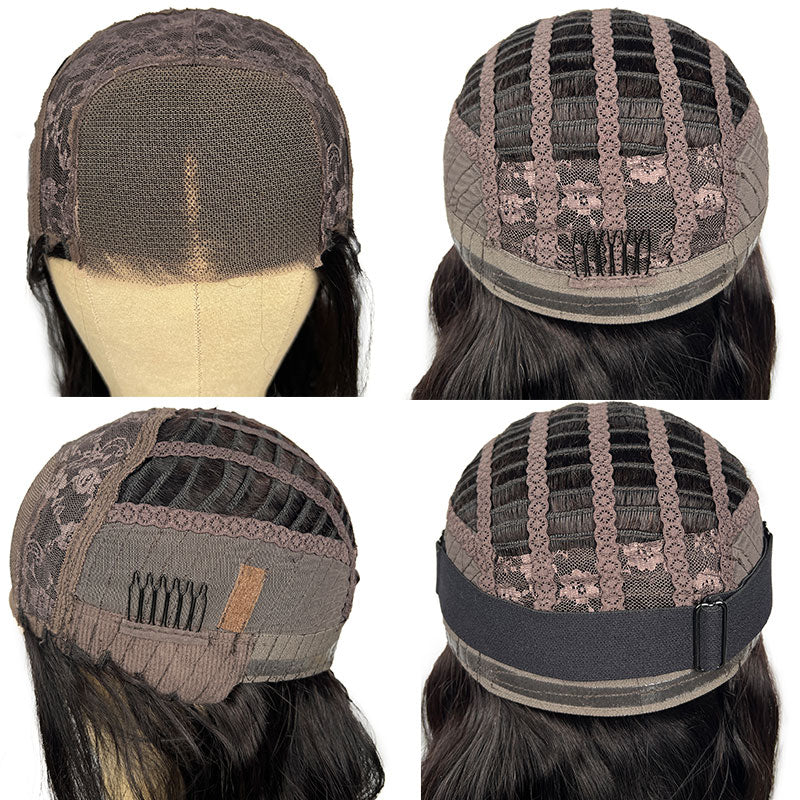 Buy 1 Get 1 Free,Code:BOGO | Klaiyi Put On and Go Pre Cut Lace Body Wave Wig with Breathable Cap