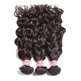 Klaiyi Peruvian Natural Wave 3 Bundles with Lace Closure Deals