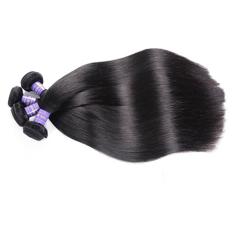 6 Bundles Remy Human Hair Bundles Natural Black 8-30 Inch Flash Sale