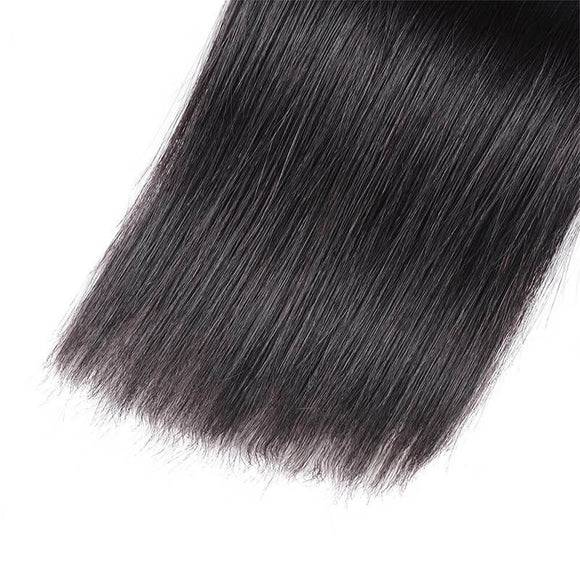 Klaiyi Remy Hair Cheveux Brésiliens Lisses, 3 paquets/ensemble, Tissages en Cheveux Humains, Gamme Jeunesse
