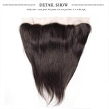 Peruvian Straight Hair 4 Bundles with Lace Frontal Closure Deals- Klaiyi Hair