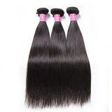 Peruvian Straight Hair 3 Bundles with 13*4 Ear to Ear Lace Frontal Closure Deals-Klaiyi Hair