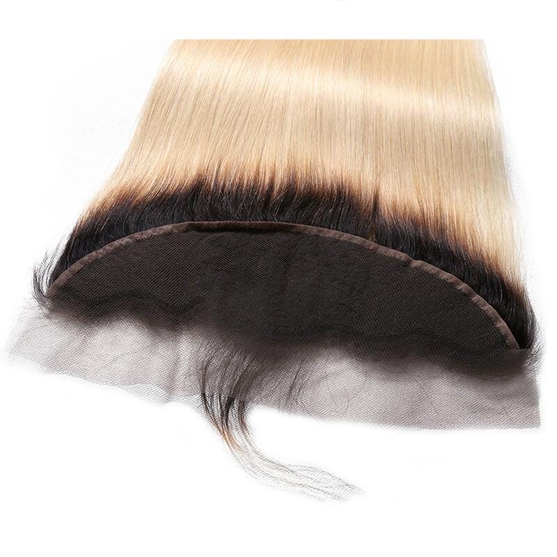 Klaiyi 1B/613 T color 13*4 Straight Lace Frontal Closure on Deals