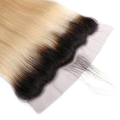 Klaiyi 1B/613 T color 13*4 Straight Lace Frontal Closure on Deals