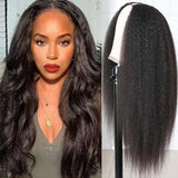 BOGO FREE| Reddish Brown Lace Front Wig & Free Kinky Straight Glueless U Part Wig Flash Sale