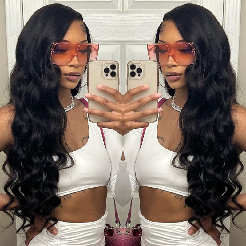 Klaiyi Real HD Lace Closure Wigs Glueless Body Wave 5x5 Transaprent Lace Wig Melted All Skin  70% OFF  Flash Sale