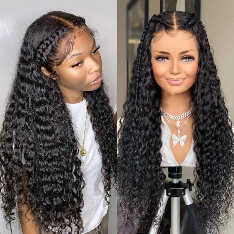 Buy 1 Get 1 60% OFF,Code:OFF60 |  Klaiyi  Water Wave 13x4 Lace Front Wig Human Hair
