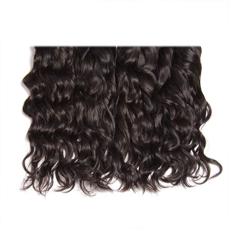 Klaiyi Peruvian Virgin Hair Natural Wave 4 Bundles Human Hair Weaves