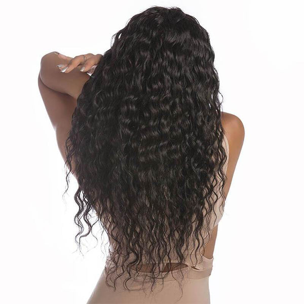 Klaiyi Hair 100% Human Virgin Hair Water Wave Weave 4 Bundles