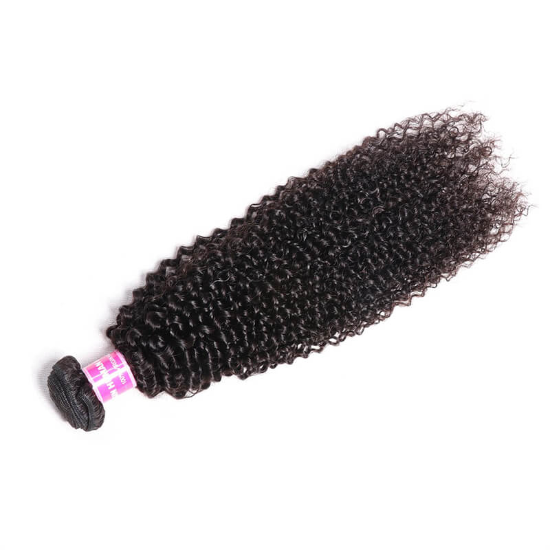 Klaiyi Hair Virgin Kinky Curly 1 Bundle Unprocessed Virgin Human Hair Weave