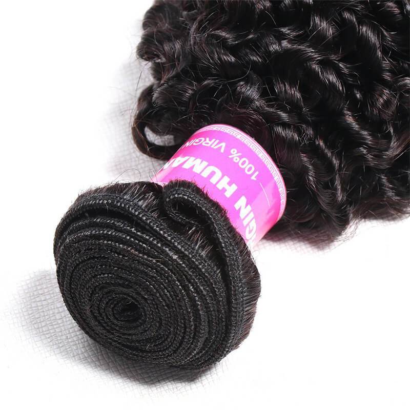 Klaiyi Hair Virgin Kinky Curly 1 Bundle Unprocessed Virgin Human Hair Weave