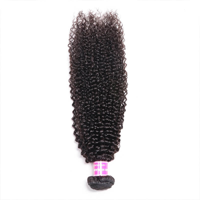 Klaiyi Hair Virgin Kinky Curly 1 Bundle Unprocessed Virgin Human Hair Weave