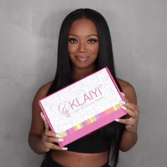 Klaiyi Silk Straight Vpart Wigs No Leave Out Natural Scalp Protective Wigs Beginner Friendly