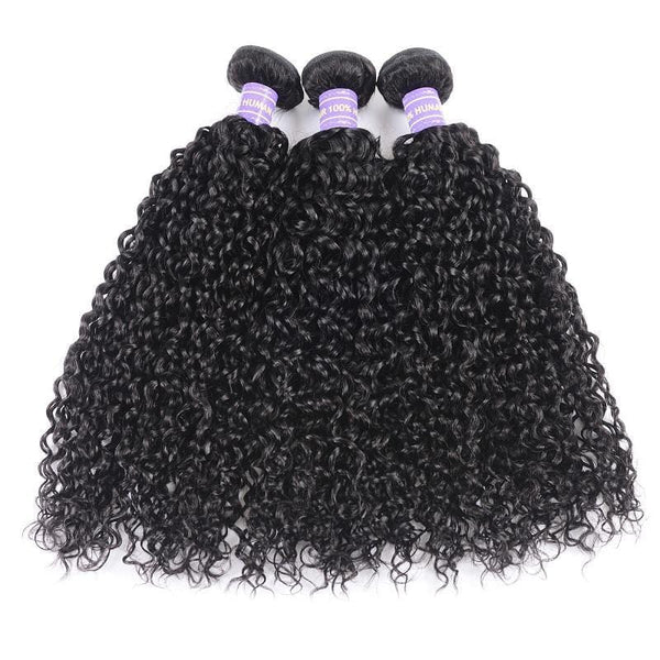 Klaiyi Remy Hair Brazilian Hair Weave 4 Bundles Curly Hair Bundles 8-26 Inch Youth Series