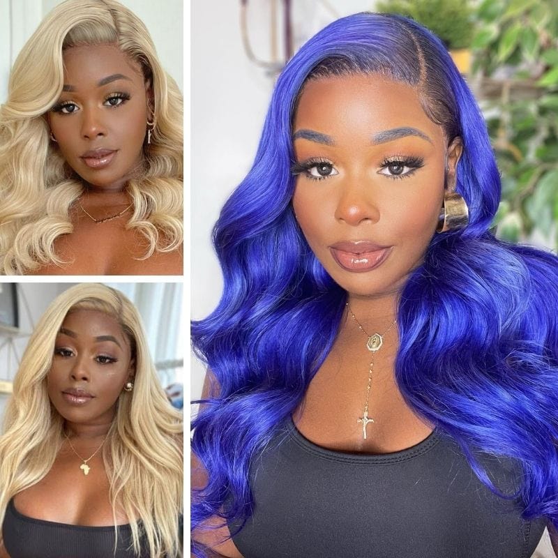 50% OFF | 613 Honey Blonde Body Wave 180% Density Lace Front Wig