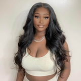 Klaiyi Air Wig Body Wave Vpart Wigs No Leave Out Natural Scalp Adjustable And Breathable Protective Wigs Beginner Friendly