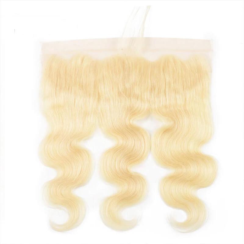 Klaiyi Hair 613 Blonde Body Wave Hair 13*4 Lace Closure, 100% Human Hair On Deals