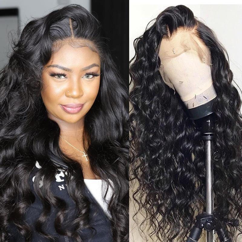 Klaiyi Body Wave Human Hair Wigs 13x4 Transparent Lace Front Wigs Pre everything Wig
