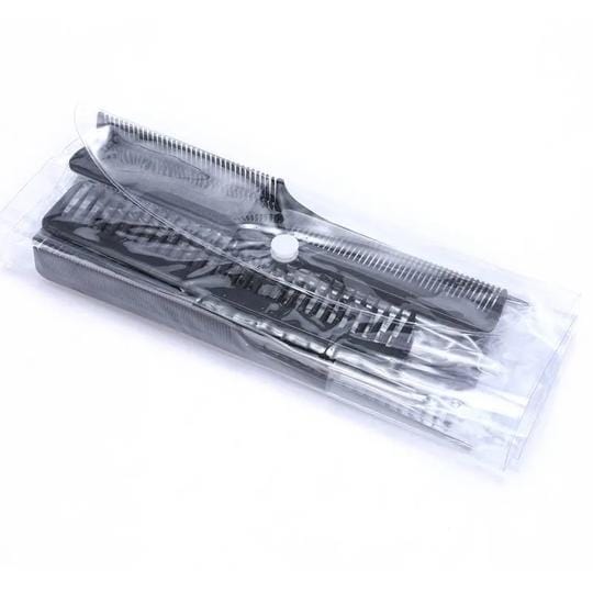 Klaiyi New Customer Exclusive Hair Care Comb Anti Static Coarse Fine Toothed Tail Pick Combs Black Set For Wet Dry Curly And Straight Hair Flash Sale