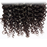 Klaiyi High Quality Malaysian Curly Hair 13X4 Lace Frontal Closure Human Virgin Hair