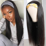 Flash Sale For No Glue & No Sew In Headband Wig 150% Density Straight/ Body Wave Scarf Wigs