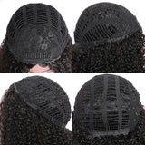 Klaiyi Whatsapp Special Offer |Kinky Curly Human Hair 3/4 Half Wigs