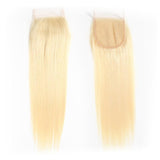 Klaiyi Hair 613 Blonde Straight Hair 4*4 Free Part Lace Closure, 100% Human Hair On Deals