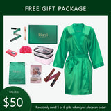 Klaiyi Free Gifts Package, Includes Random 5-6 Gifts : Wig Cap, 3D Mink Eyelashes, Night Cap, Elastic Headband, Makeup Brush Flash Sale