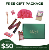 Free Gifts Package, Includes Random 4-5 Gifts :  Wig Cap, 3D Mink Eyelashes, Night Cap, Nail Sticker Elastic Headband, Makeup Brush