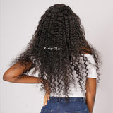 Brazilian Deep Wave 3 Bundles with Lace Frontal Closure, 13*4 Ear to Ear, 100% Virgin Hair-Klaiyi