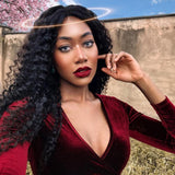 Indian Deep Wave 3 Bundles with 4*4 Lace Closure Deals-Klaiyi Hair