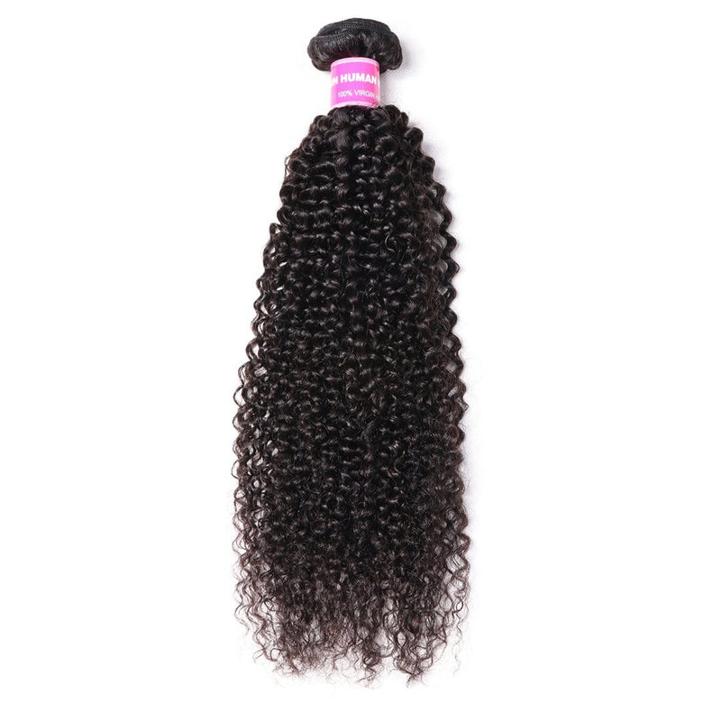 Klaiyi Hair Virgin Kinky Curly 1 Bundle Unprocessed Virgin Human Hair Weave