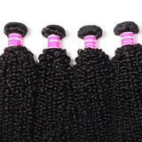 Klaiyi Hair 4 Bundles Kinky Curly Virgin Brazilian Human Hair Weave Best Unprocessed Human Hair