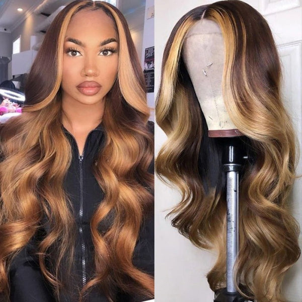 Highlight Blonde Loose Wave Lace Part Wig - Clearance Flash Sale