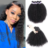 Klaiyi Remy Hair Brazilian Hair Weave 4 Bundles Curly Hair Bundles 8-26 Inch Youth Series