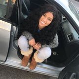 Klaiyi Peruvian Natural Wave 4 Bundles with 13*4 Ear to Ear Lace Frontal Closure Deals